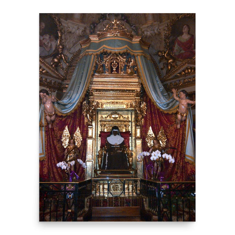 Catherine of Bologna poster print, in size 18x24 inches.