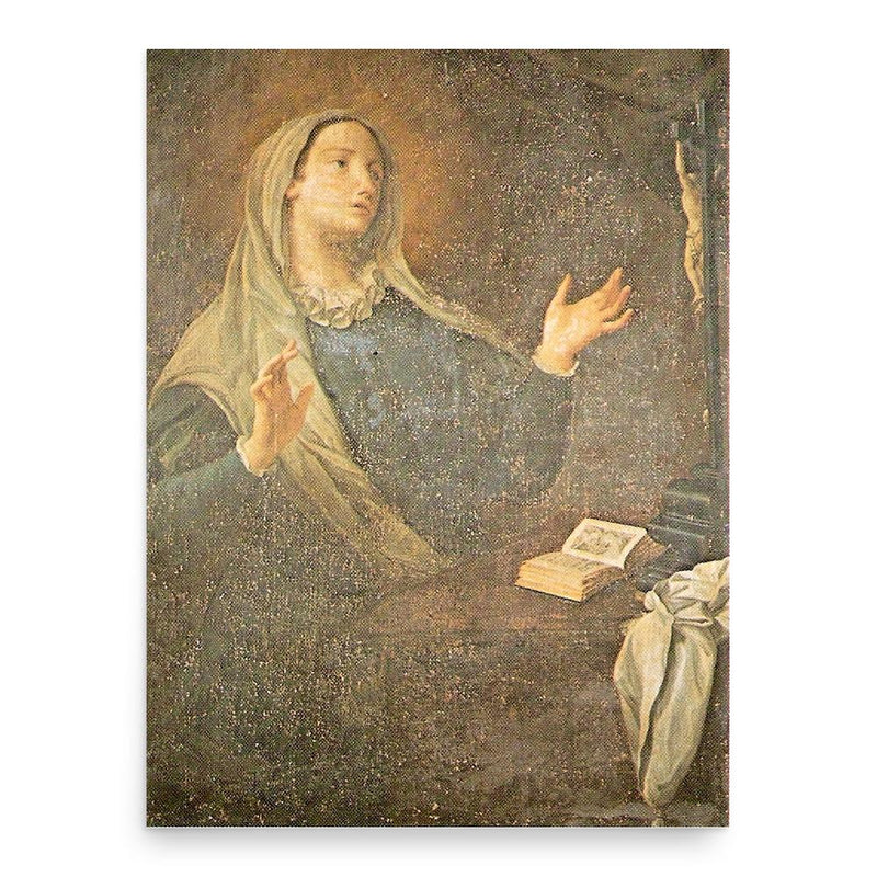 Catherine of Genoa poster print, in size 18x24 inches.