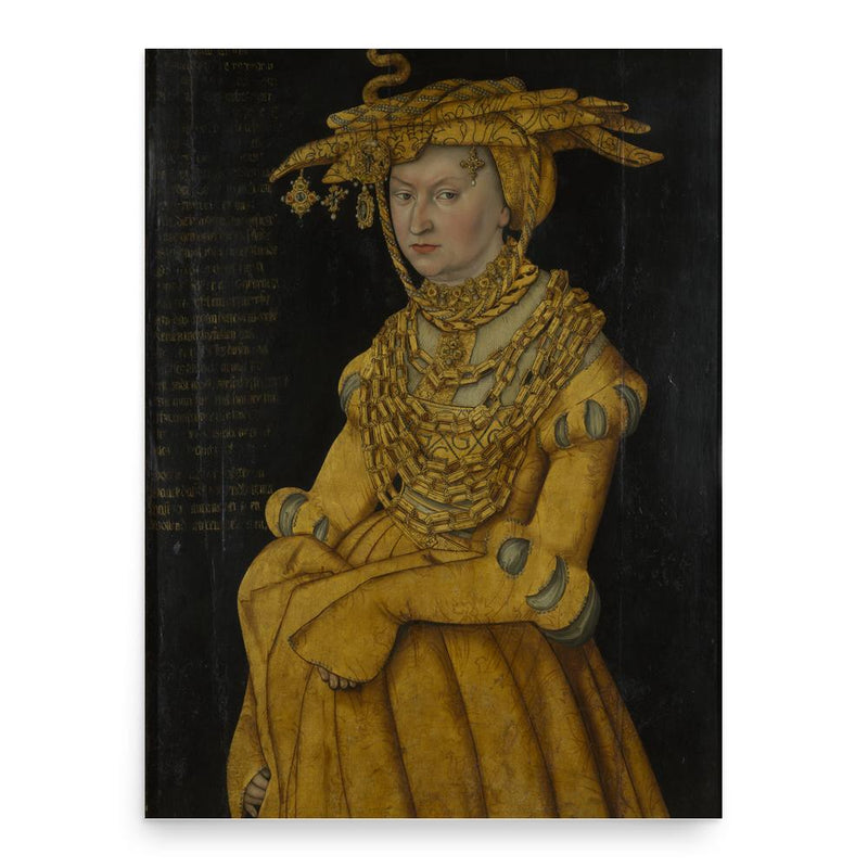 Catherine of Mecklenburg poster print, in size 18x24 inches.