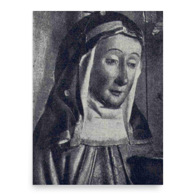 Catherine of Vadstena poster print, in size 18x24 inches.