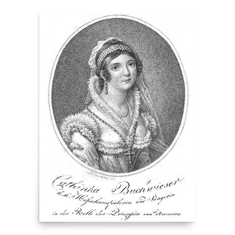 Cathinka Buchwieser poster print, in size 18x24 inches.