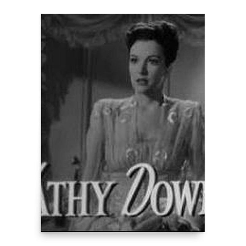 Cathy Downs poster print, in size 18x24 inches.