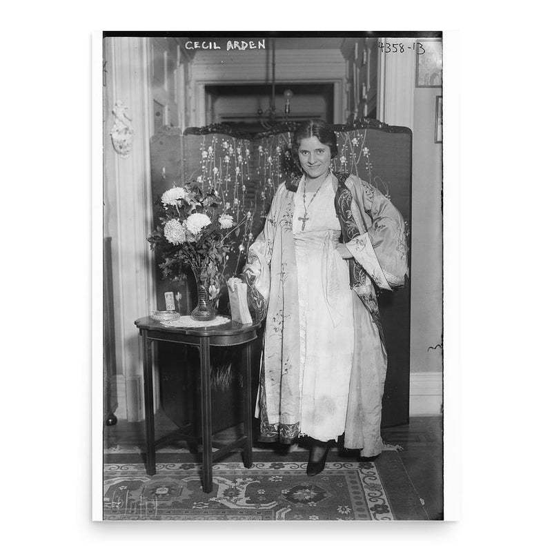 Cecil Arden poster print, in size 18x24 inches.