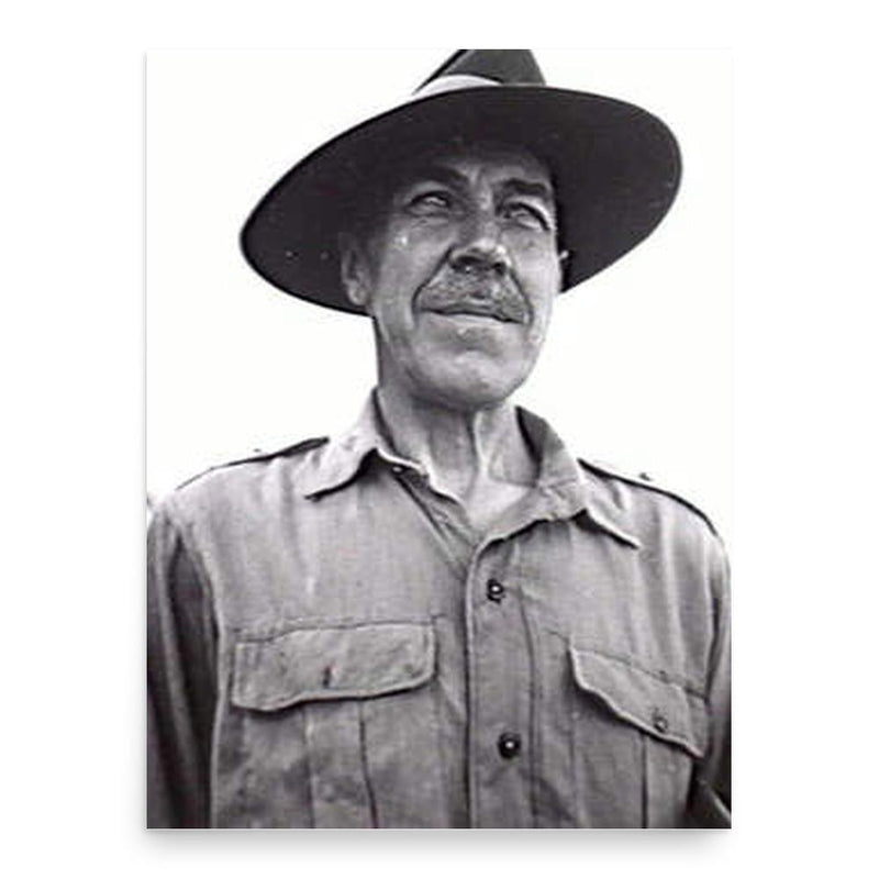 Cecil Callaghan poster print, in size 18x24 inches.