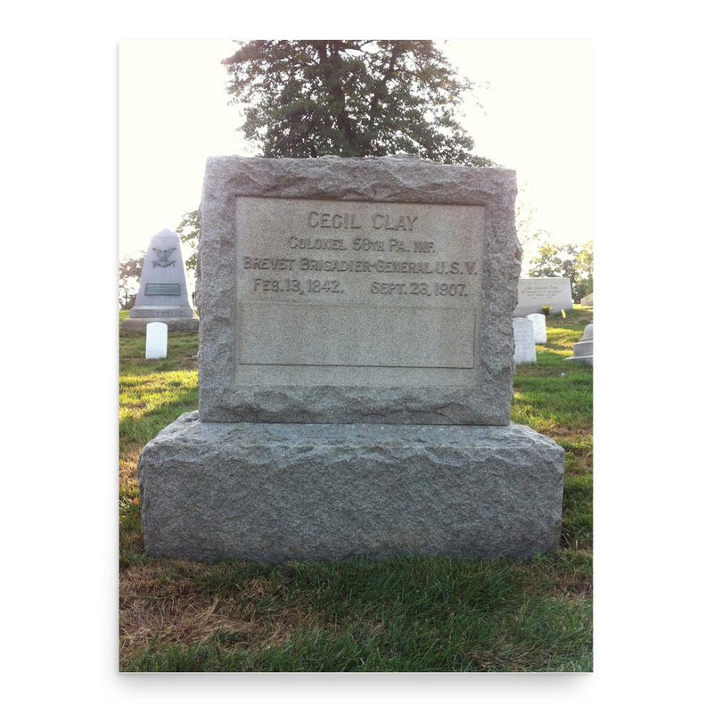 Cecil Clay poster print, in size 18x24 inches.