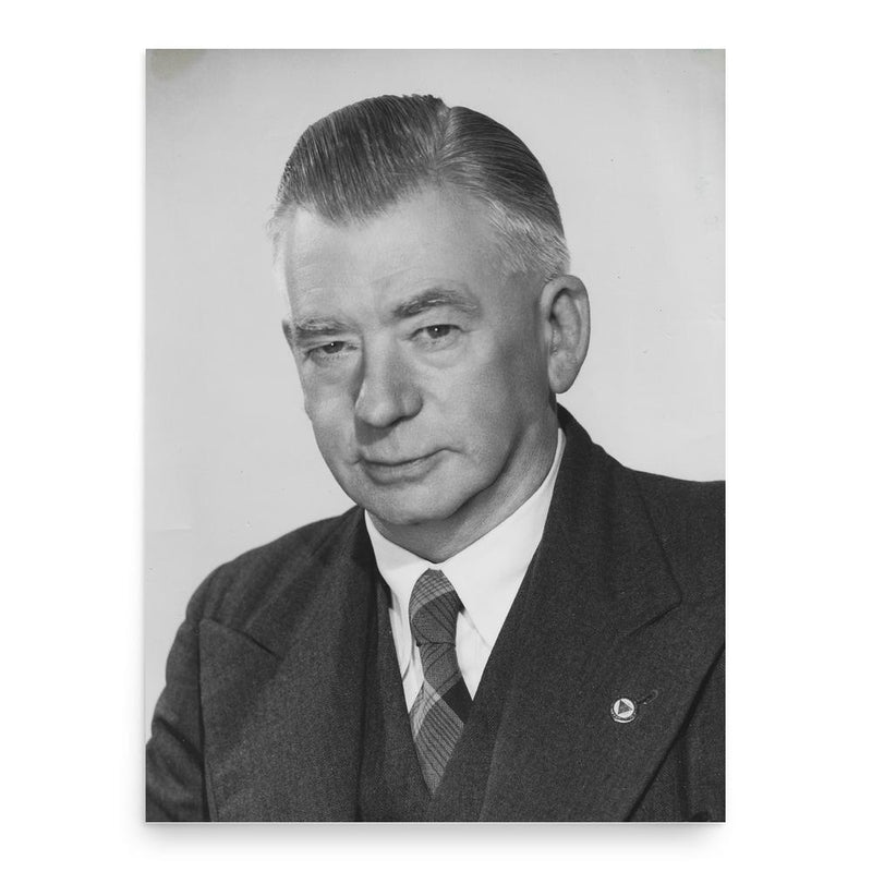 Cecil Hallett poster print, in size 18x24 inches.