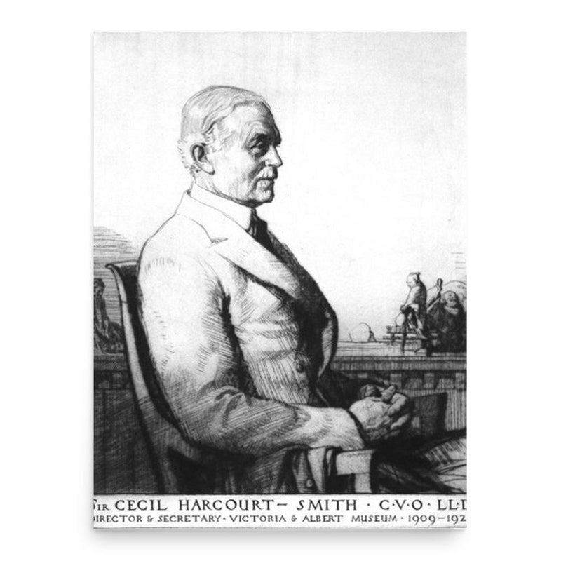 Cecil Harcourt Smith poster print, in size 18x24 inches.