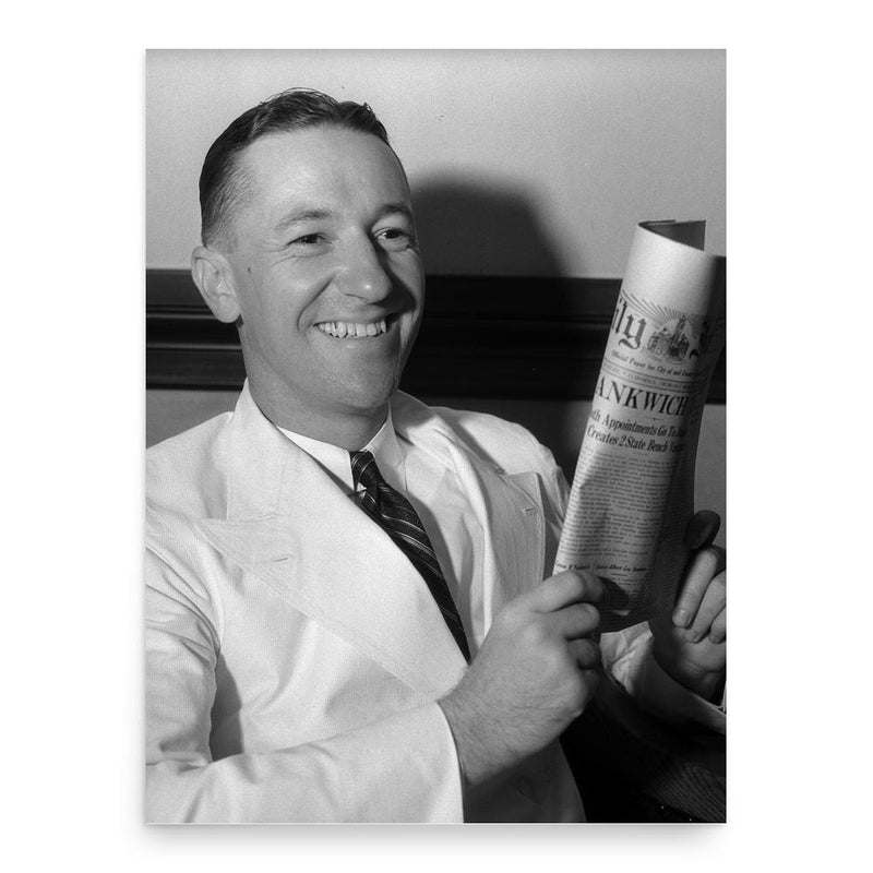 Cecil Morgan poster print, in size 18x24 inches.