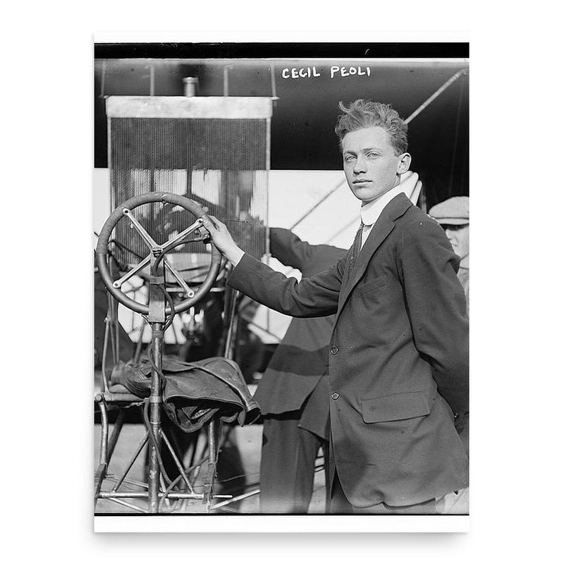 Cecil Peoli poster print, in size 18x24 inches.