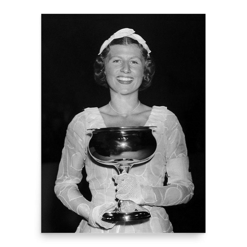 Cecilia Colledge poster print, in size 18x24 inches.