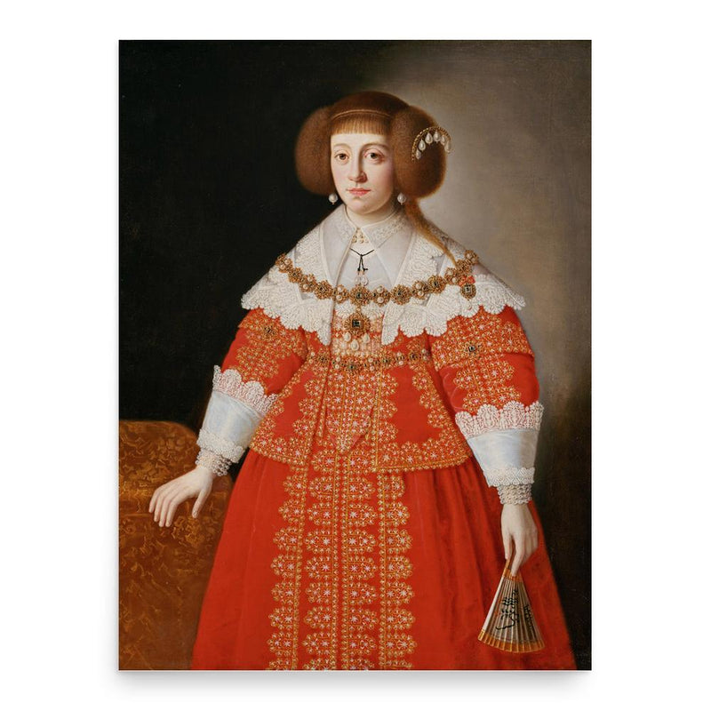 Cecilia Renata of Austria poster print, in size 18x24 inches.