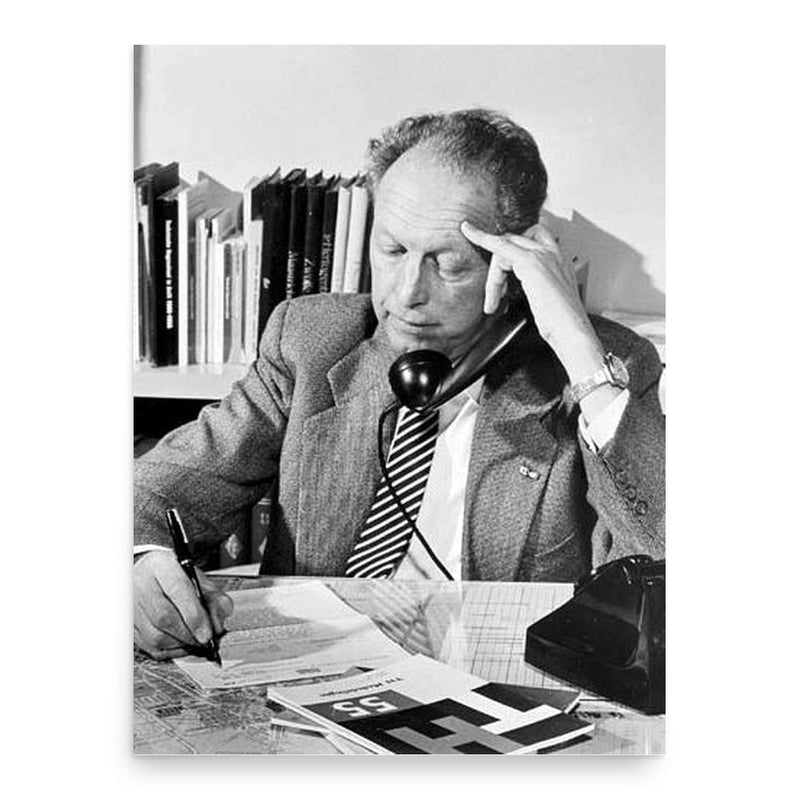 Cees van der Leeuw poster print, in size 18x24 inches.