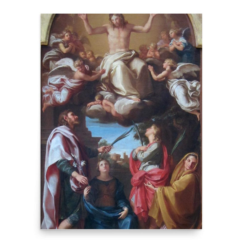 Celsus and Marcionilla poster print, in size 18x24 inches.