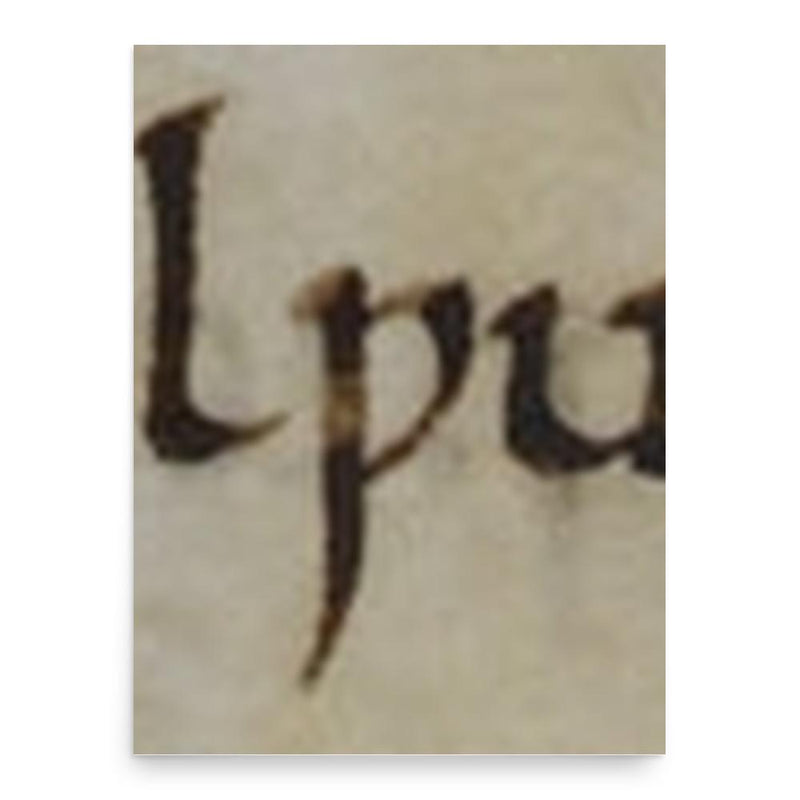 Ceolwulf of Lindsey poster print, in size 18x24 inches.