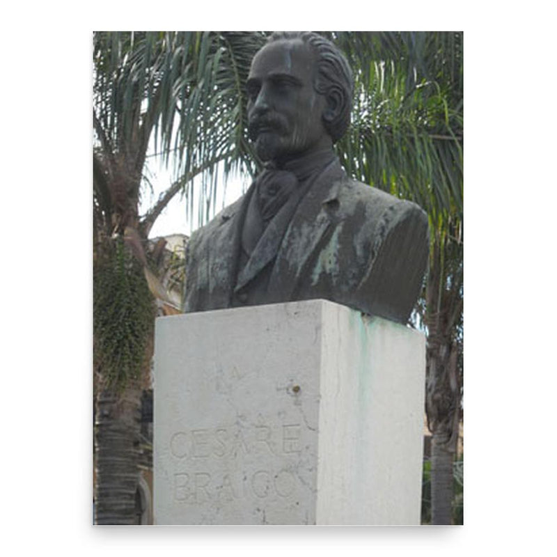 Cesare Braico poster print, in size 18x24 inches.