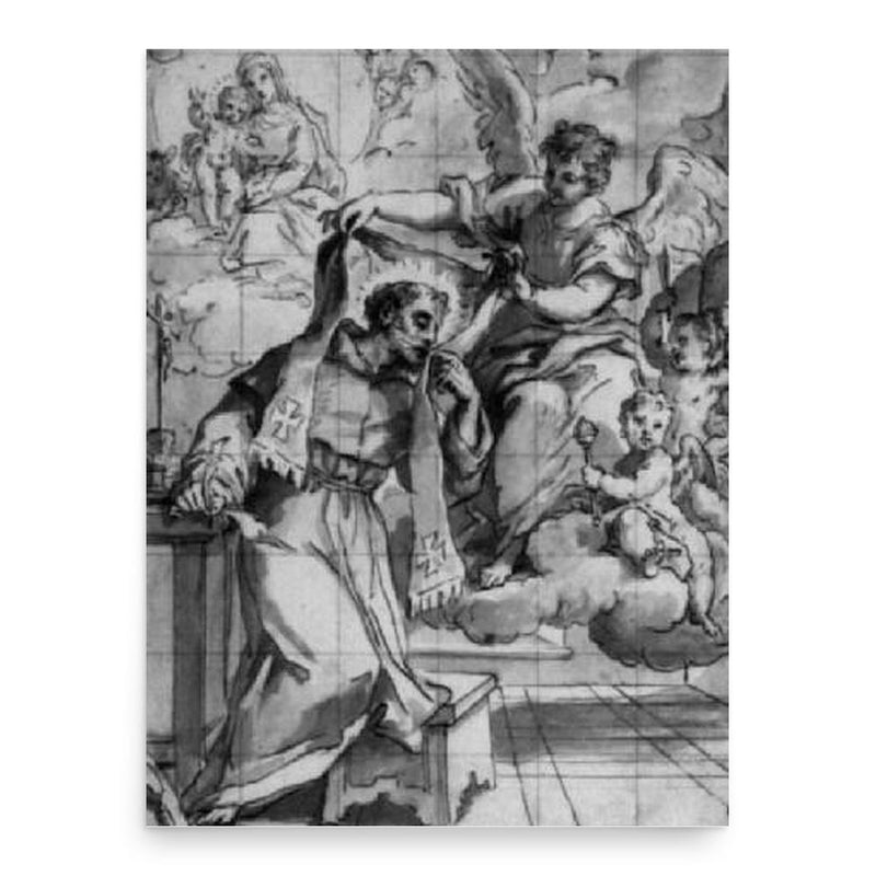 Cesare Mazzoni poster print, in size 18x24 inches.