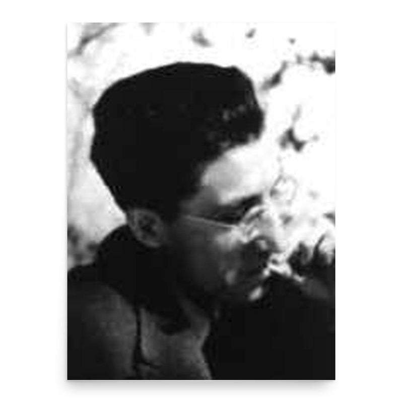 Cesare Pavese poster print, in size 18x24 inches.