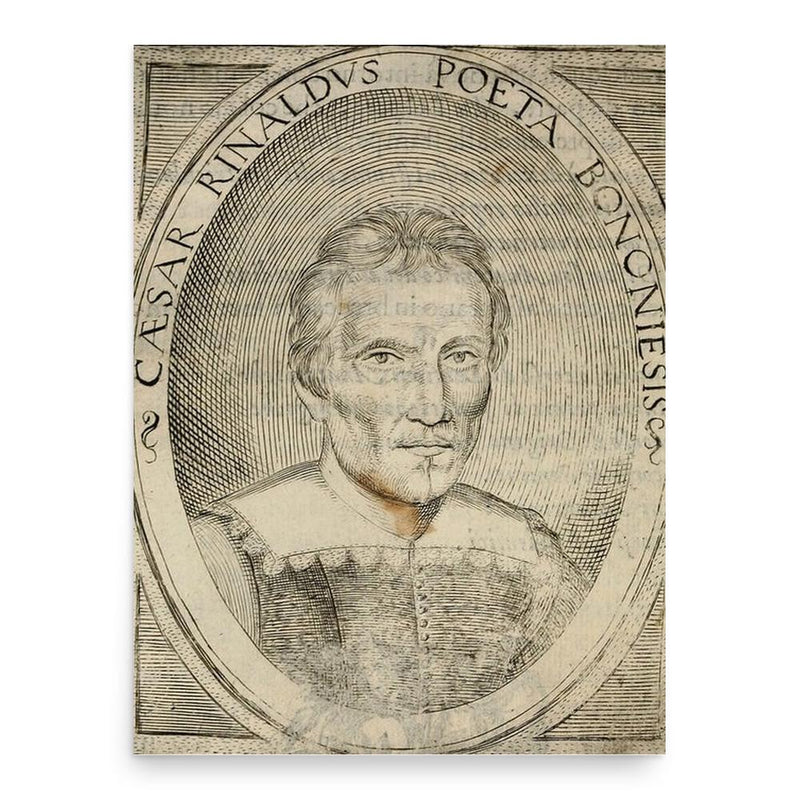 Cesare Rinaldi poster print, in size 18x24 inches.