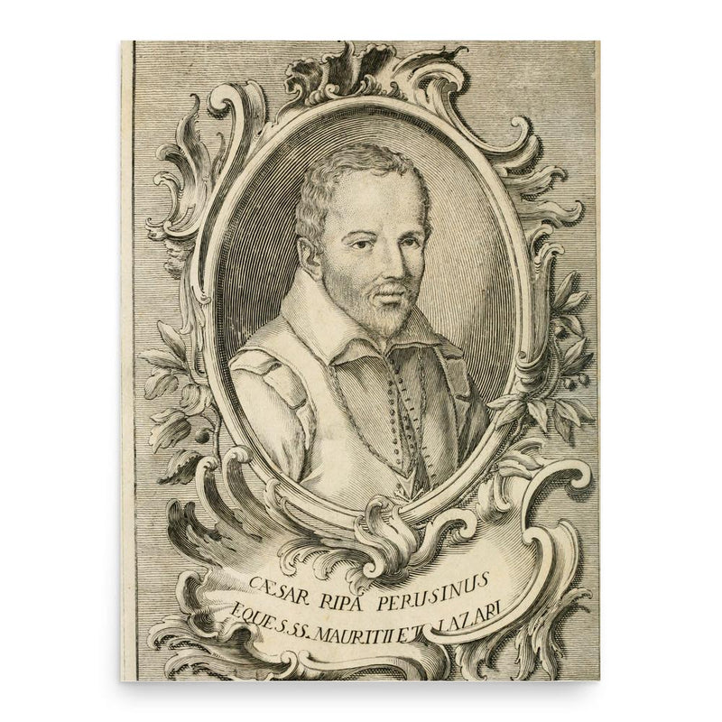 Cesare Ripa poster print, in size 18x24 inches.