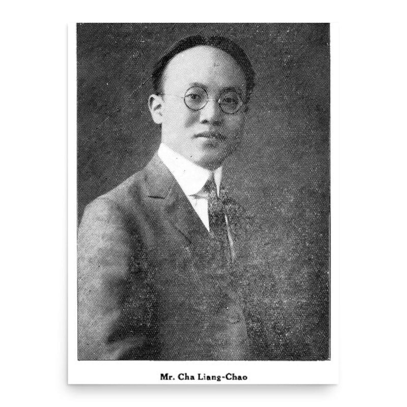 Cha Liang-chao poster print, in size 18x24 inches.