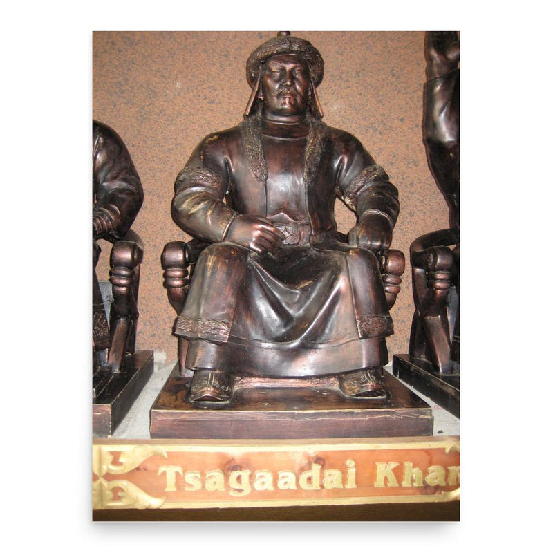 Chagatai Khan poster print, in size 18x24 inches.