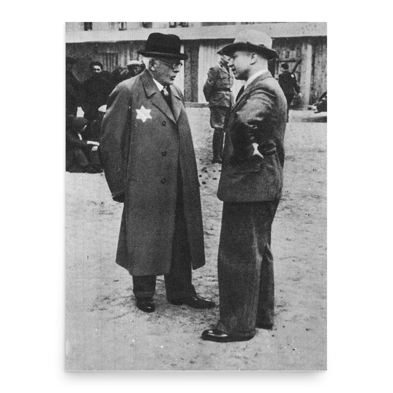 Chaim Rumkowski poster print, in size 18x24 inches.