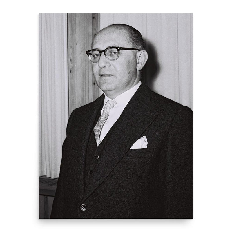 Chaim Yahil poster print, in size 18x24 inches.