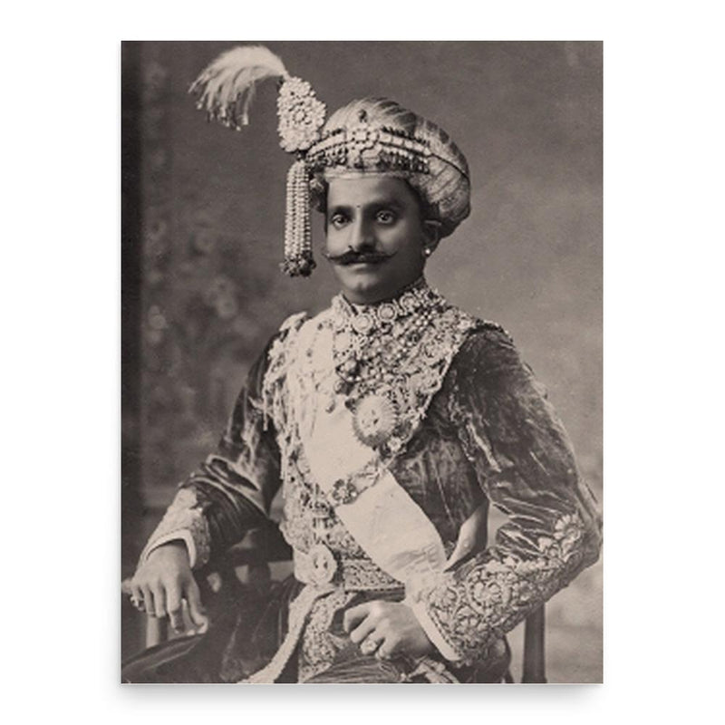 Chamarajendra Wadiyar X poster print, in size 18x24 inches.