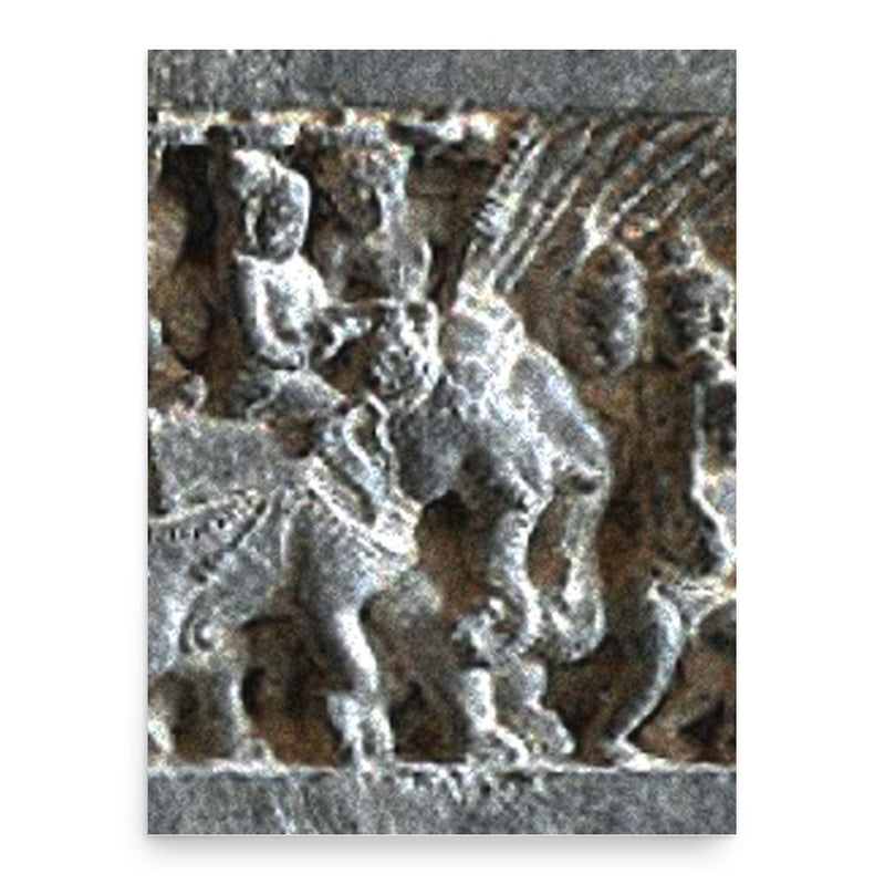 Chandragupta Maurya poster print, in size 18x24 inches.