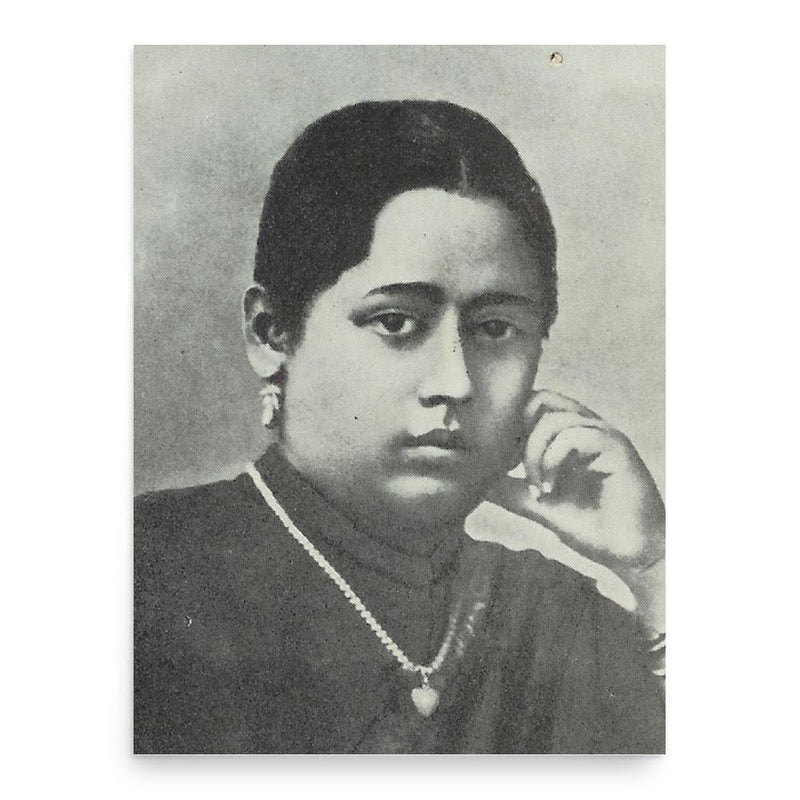 Chandramukhi Basu poster print, in size 18x24 inches.