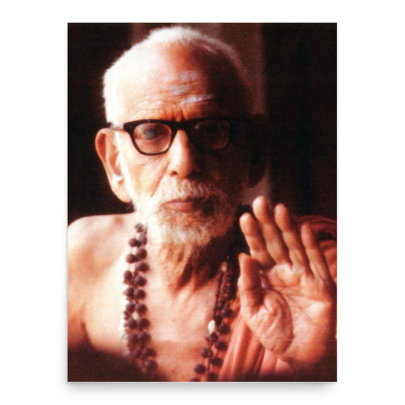 Chandrashekarendra Saraswati poster print, in size 18x24 inches.