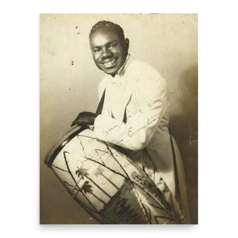 Chano Pozo poster print, in size 18x24 inches.