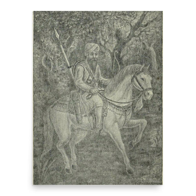 Charat Singh poster print, in size 18x24 inches.