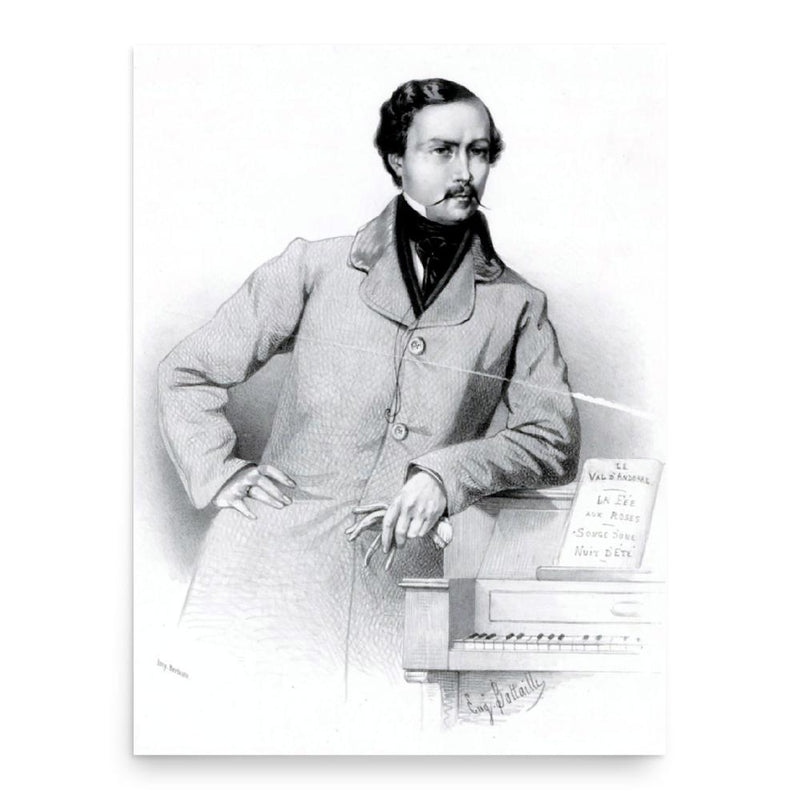 Charles-Amable Battaille poster print, in size 18x24 inches.