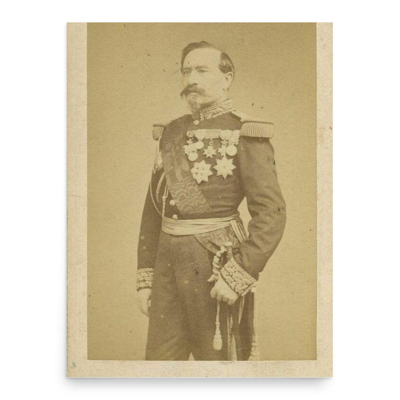 Charles-Denis Bourbaki poster print, in size 18x24 inches.