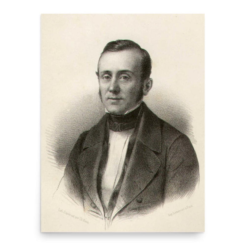 Charles-Louis Bazin poster print, in size 18x24 inches.