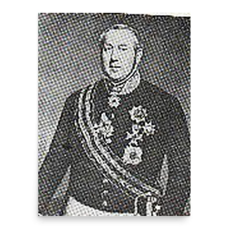 Charles-Mathias Simons poster print, in size 18x24 inches.