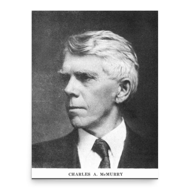 Charles Alexander McMurry poster print, in size 18x24 inches.