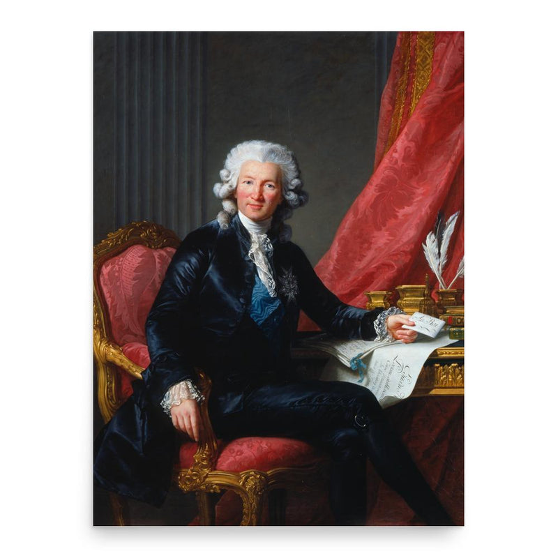 Charles Alexandre de Calonne poster print, in size 18x24 inches.