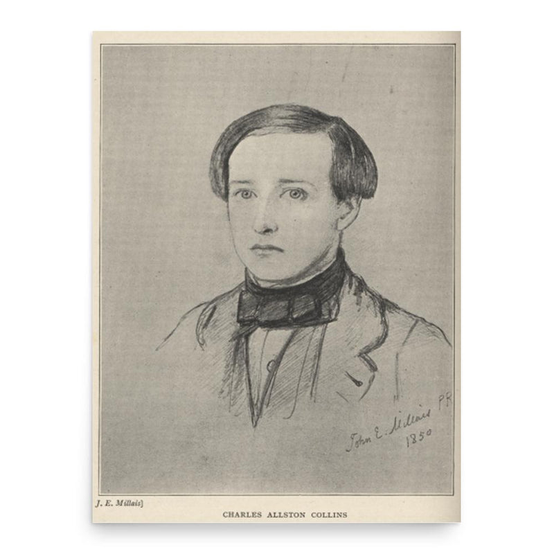 Charles Allston Collins poster print, in size 18x24 inches.