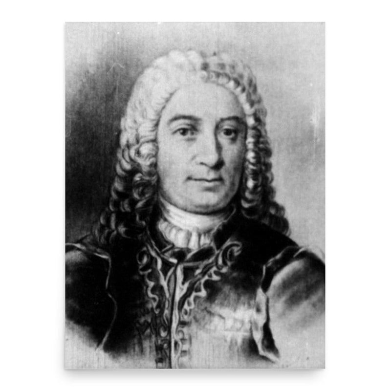 Charles Aubert de La Chesnaye poster print, in size 18x24 inches.