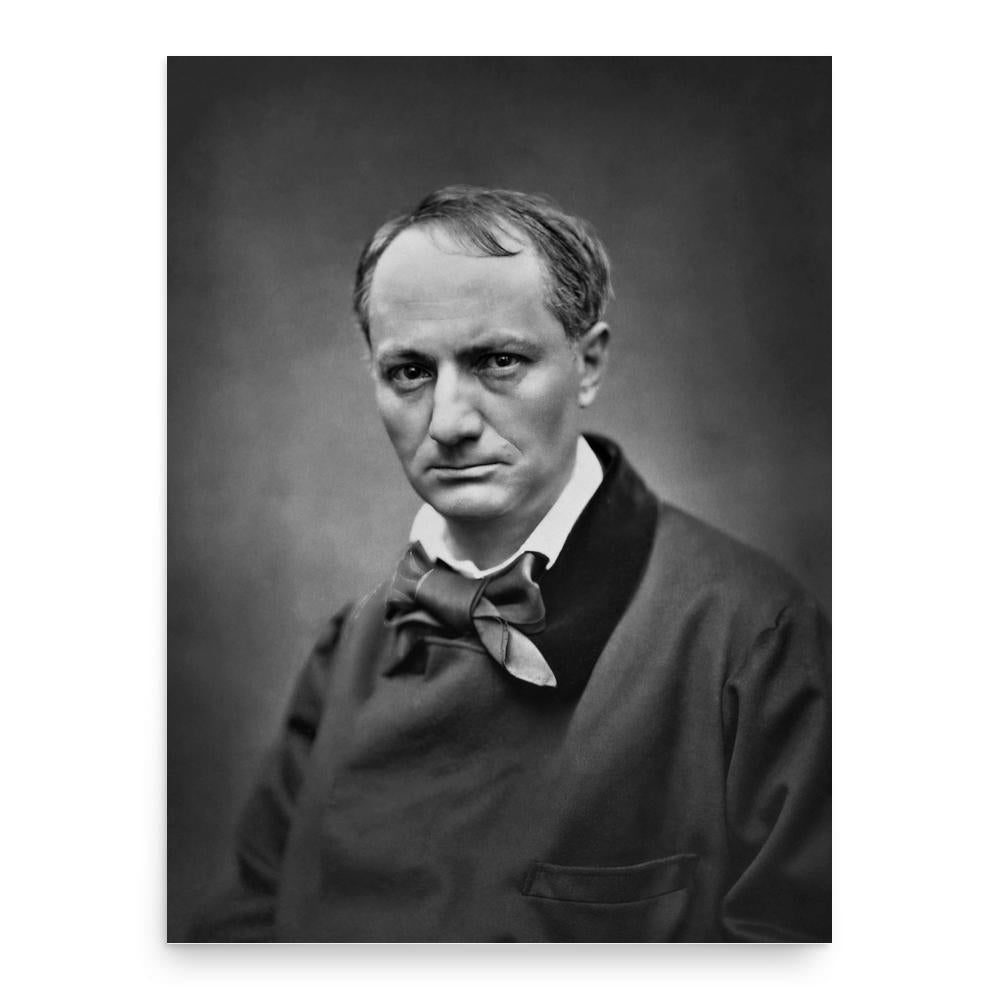 Charles Baudelaire poster print, in size 18x24 inches.