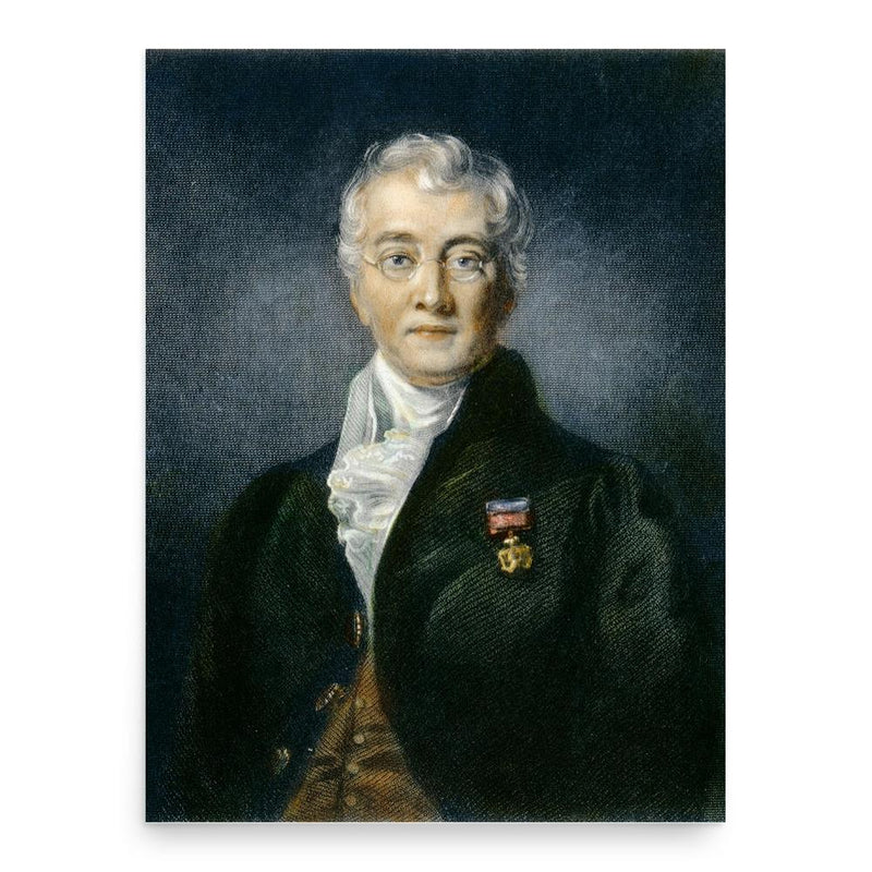 Charles Bell poster print, in size 18x24 inches.