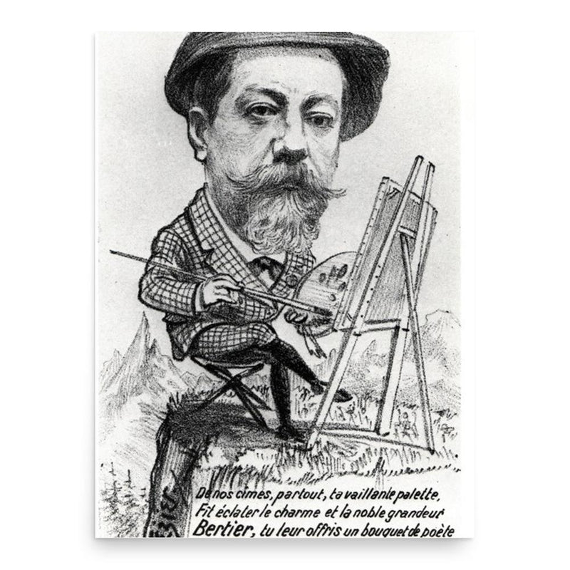 Charles Bertier poster print, in size 18x24 inches.