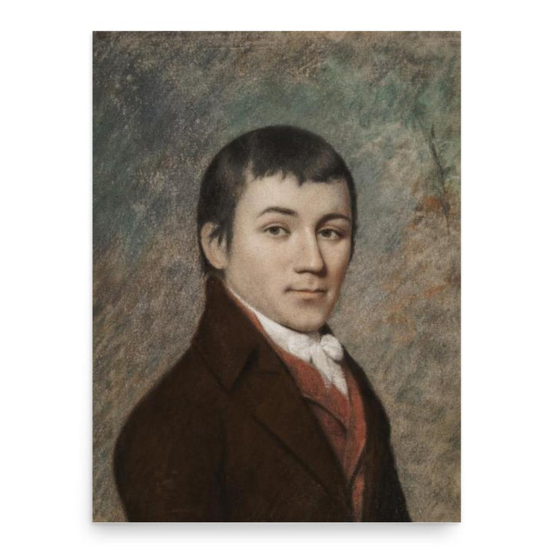 Charles Brockden Brown poster print, in size 18x24 inches.