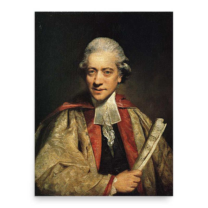 Charles Burney poster print, in size 18x24 inches.