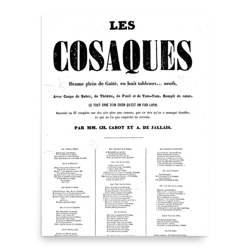 Charles Cabot poster print, in size 18x24 inches.