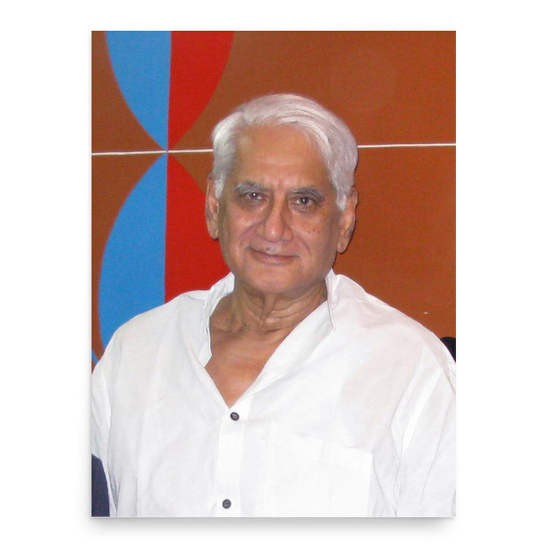 Charles Correa poster print, in size 18x24 inches.