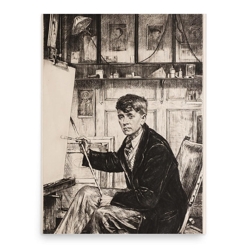 Charles Cundall poster print, in size 18x24 inches.