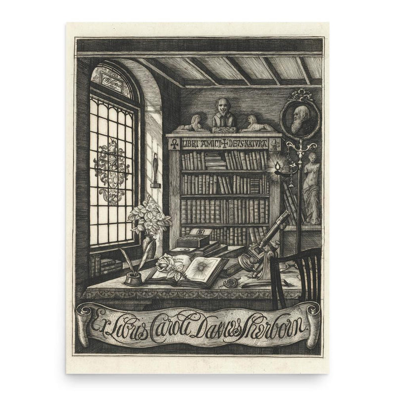 Charles Davies Sherborn poster print, in size 18x24 inches.